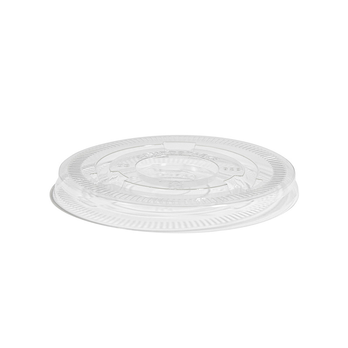 90mm PLA Flat Lid to Suit 16/22oz Cold Drink Cup