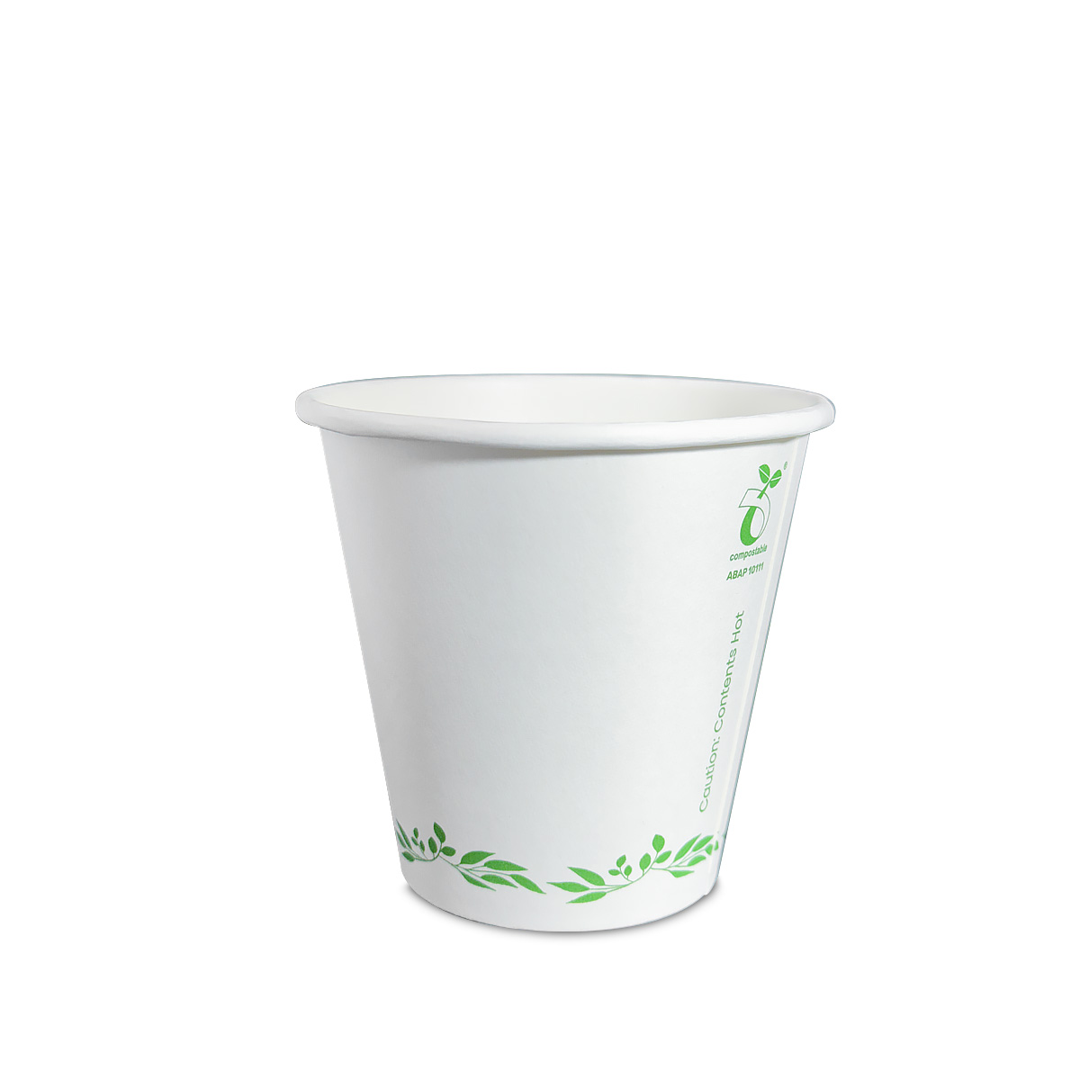 8oz PLA Single Wall Coffee Cup White | ECO friendly | Natural Green ...