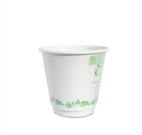 12oz PLA Double Wall Coffee Cup White | ECO friendly | Natural Green ...