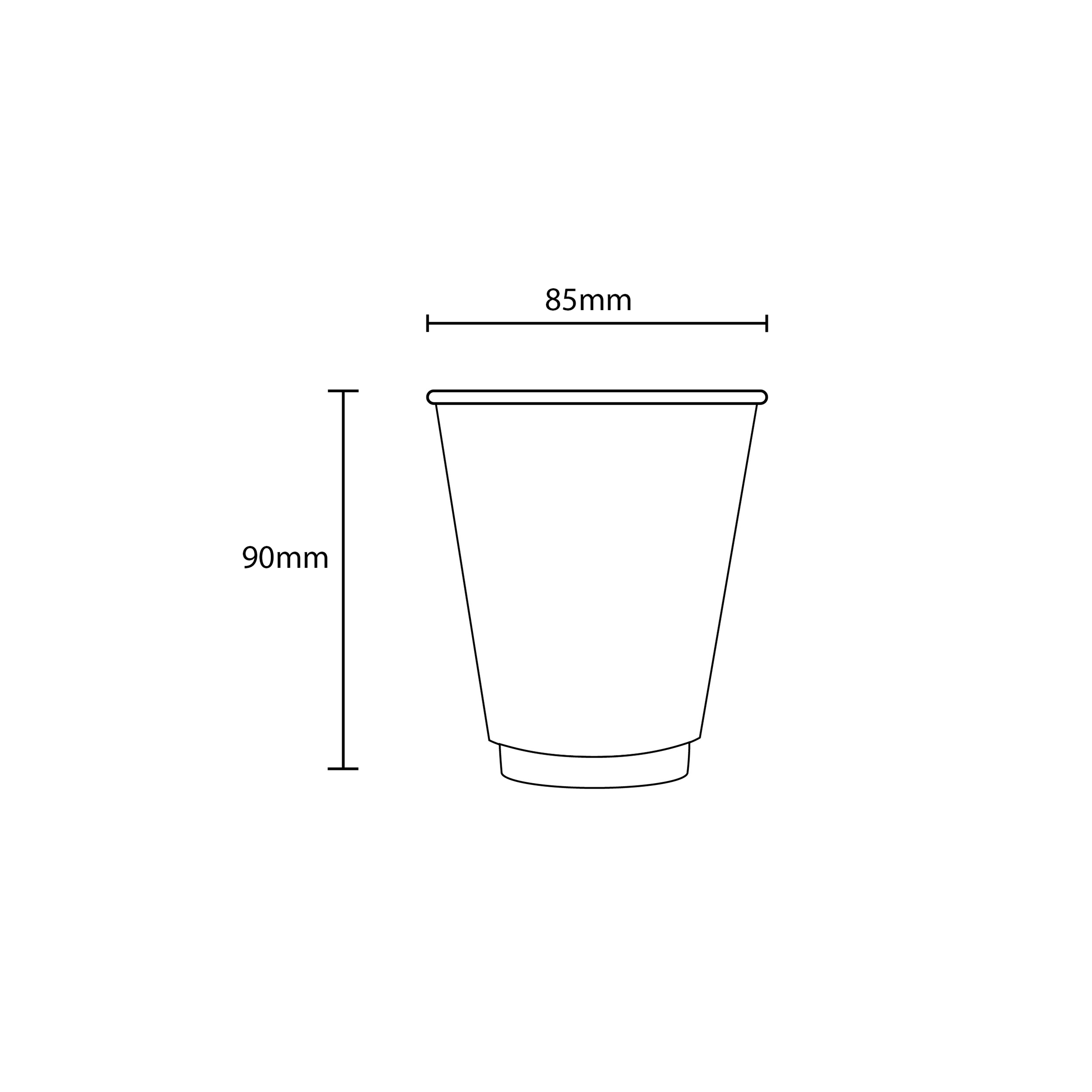 8oz PLA Double Wall Coffee Cup White | ECO friendly | Natural Green ...